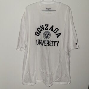 Champion Gonzaga University Short Sleeve T-Shirt Men's Size 3XL White Bulldogs
